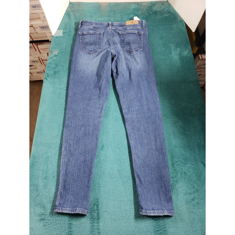 Buffalo Jeans Sz 31 Womens Blue Denim Stretch Pants Mid Rise Alexa Slim Straight - Picture 12 of 14